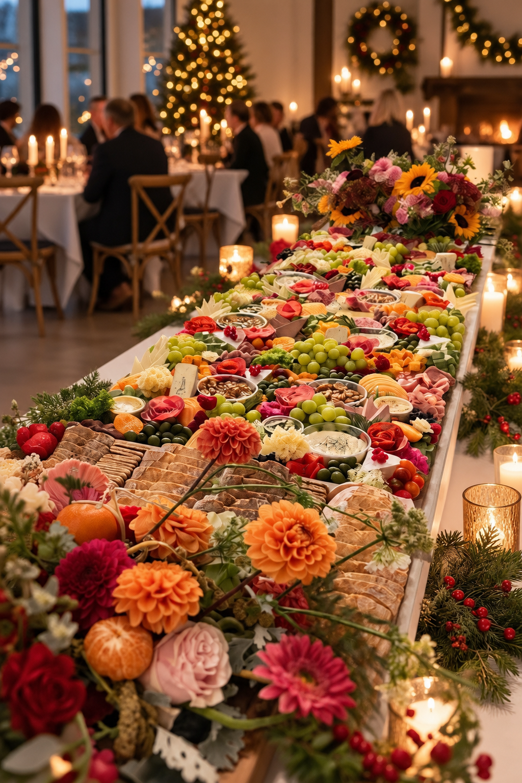 Luksus Julemenu med charcuteri, oste, frugt, dips og tilbehør